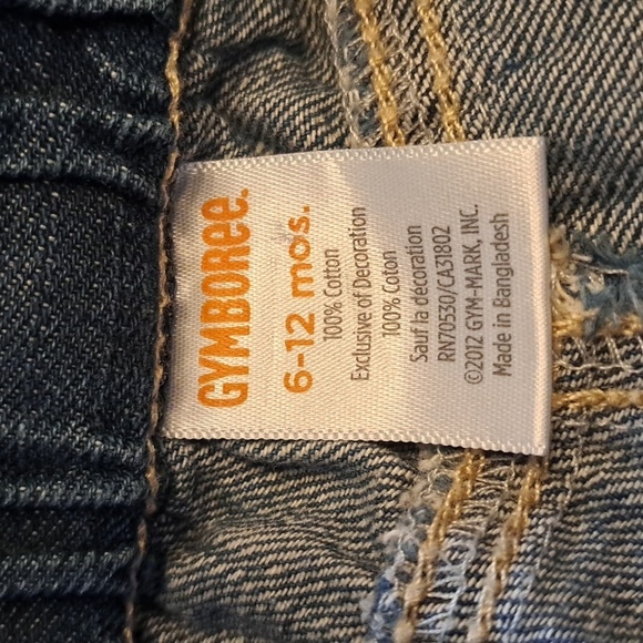 Gymboree soft jean girls 6-12 months pants, Strawberry Sweetheart line - Picture 3 of 4